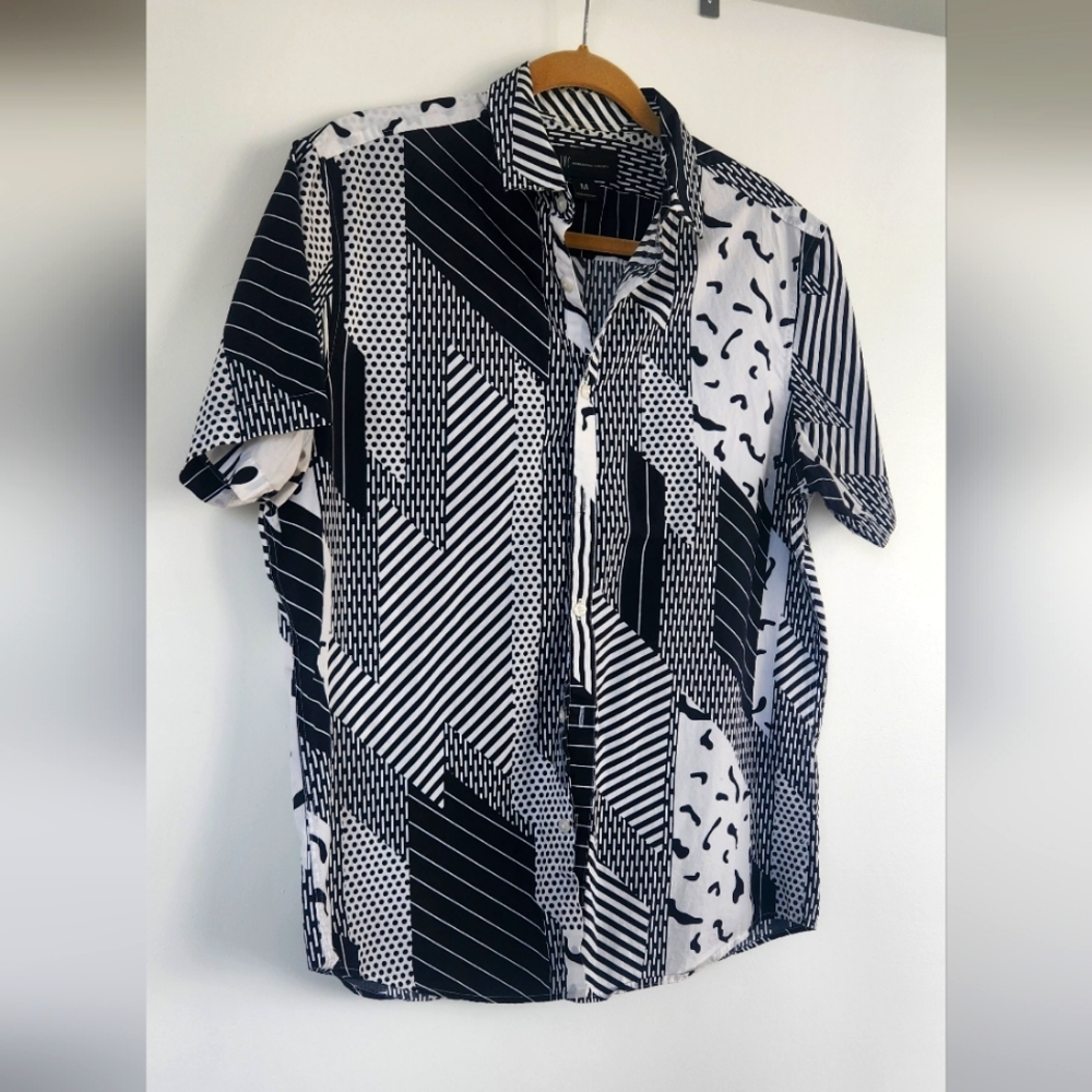 Inc Short Sleeve Button Down - image 1